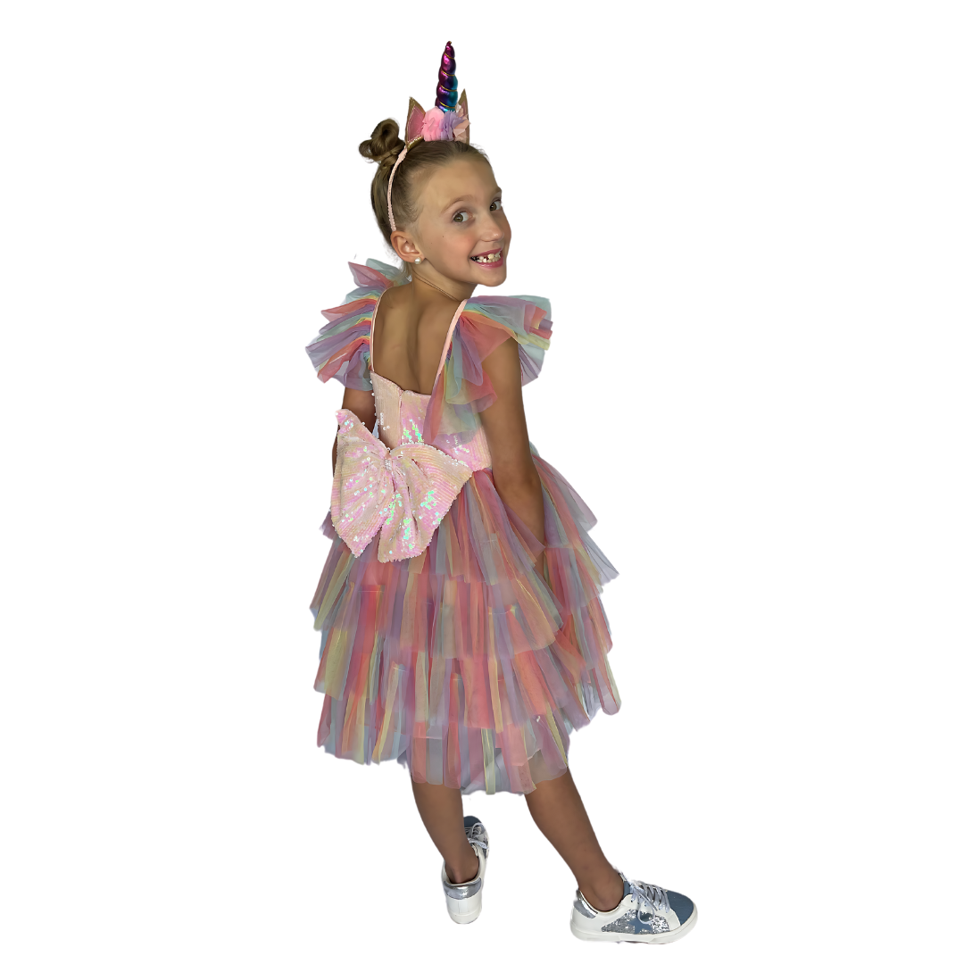 Fantasy Sequin Unicorn Dress - Mila Raine