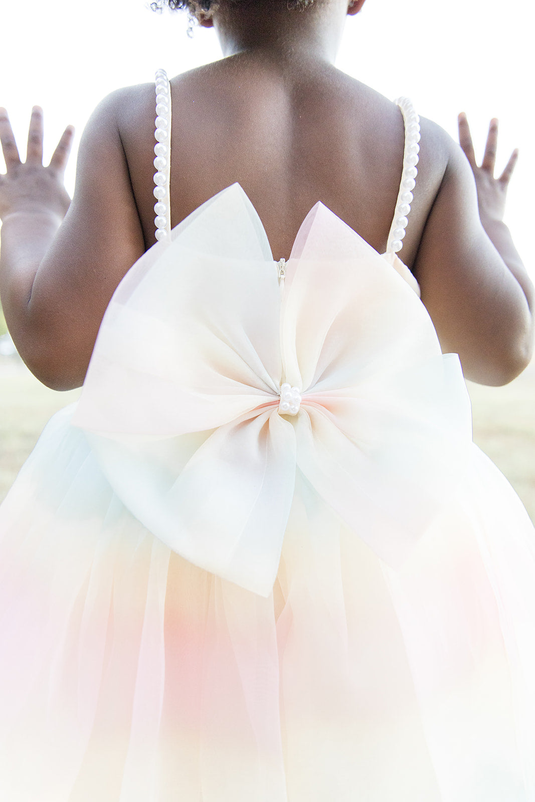 Cloud Puff Pearl Strap Dress - Mila Raine