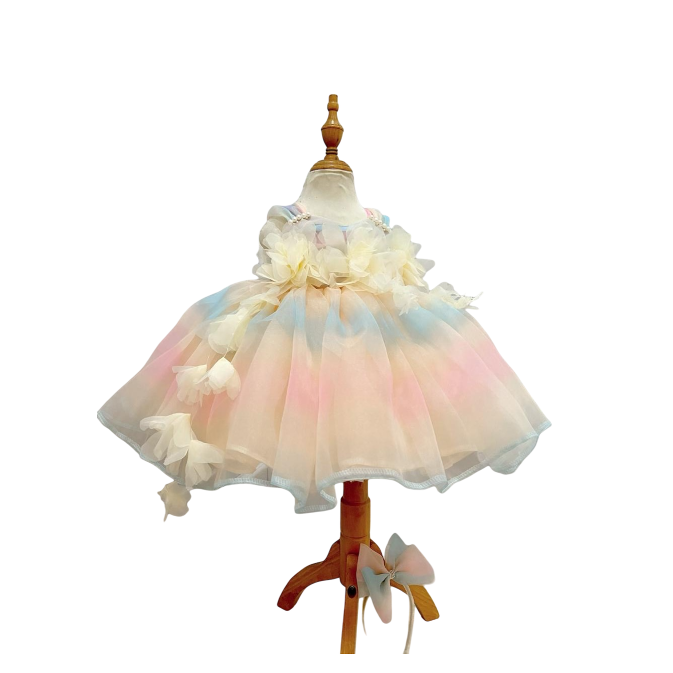 Pastel Bloom Mesh Dress - Mila Raine - #tag1# - #tag3# - #tag2# - #tag4#