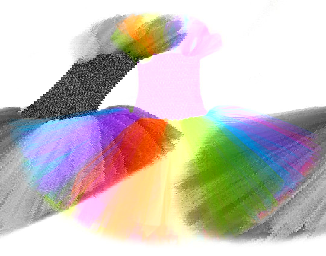 Rainbow Tulle Dress - Mila Raine - #tag1# - #tag3# - #tag2# - #tag4#