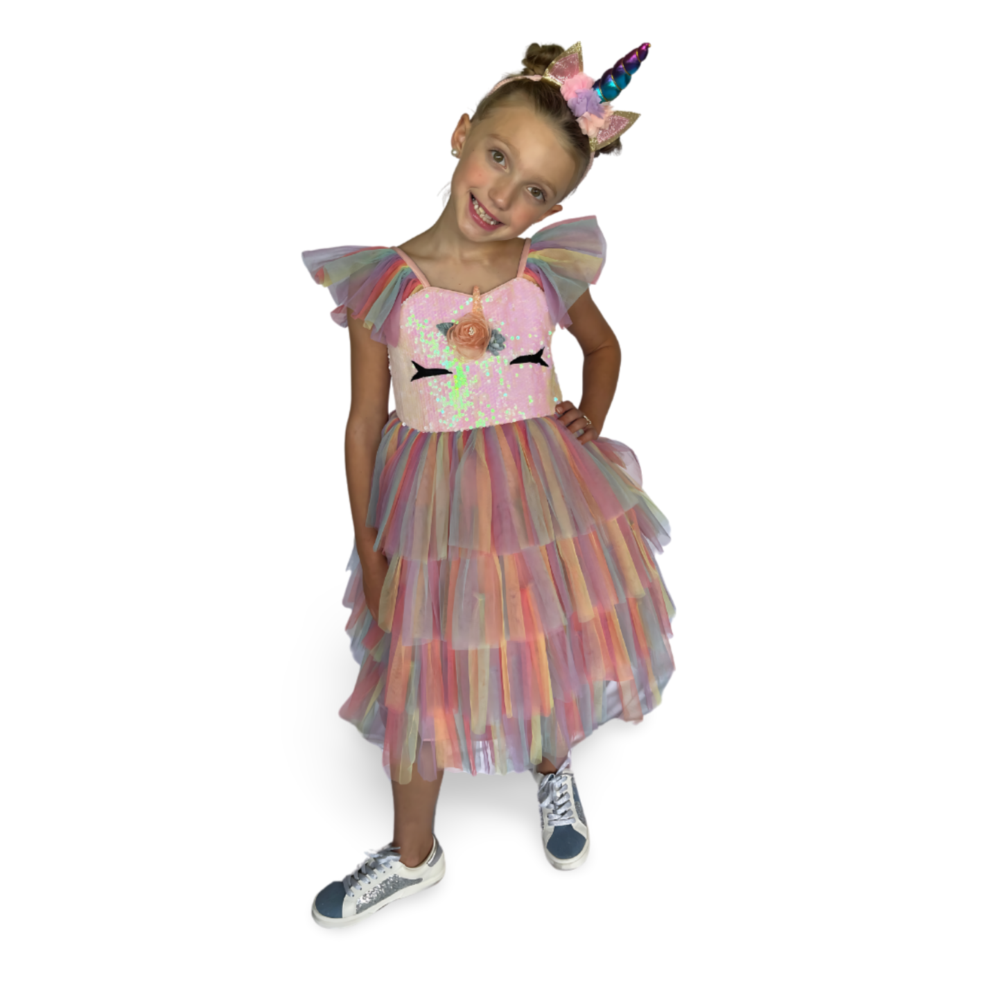Fantasy Sequin Unicorn Dress - Mila Raine